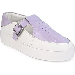 Women's Synthetic Blue Comfortable Heeled Sneakers DB-816