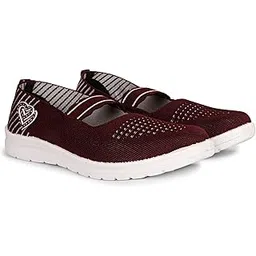 Women's Synthetic Lightweight Rubber Sole Flat Sneakers