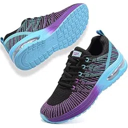 Women's Trainers, Running Shoes, Air Cushion Sneakers, Women's Hiking Shoes, Lightweight Breathable Mesh Athletic Sports Shoes, Non-Slip Casual Gym Tennis Shoes, Jogging Shoes