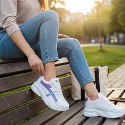 Women's Trendy Latest Lace Up High Quality Running Sports Shoes High Tops For Women