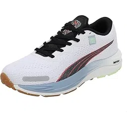 Womens Velocity Nitro 2 FMile WNS White-Blue Wash-Black Running Shoe - 4UK (37729201)
