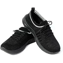 Women’s Walking Shoes | Lightweight Breathable Sneakers for Girls | Comfortable Casual Sports Shoes, Breathable Knit Sports Shoes. Avilable in Onion,Blue,Grey,Peach Pink,Black |Sizes 5-10