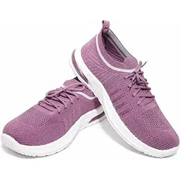 Women’s Walking Shoes | Lightweight Breathable Sneakers for Women's | Comfortable Casual Sports Shoes,Breathable Knit Sports Shoes. Avilable in Onion,Blue,Grey,Peach Pink,Black |Sizes 5-10