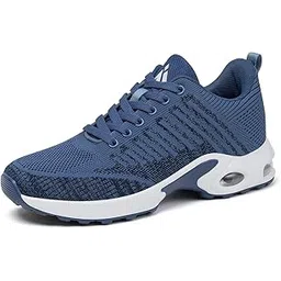 Womens Walking Sneakers Ultra Lightweight Tennis Shoes Athletic Gym Shoes Arch Support Anti-Slip Outdoor Fashion Running Shoes Blue 10