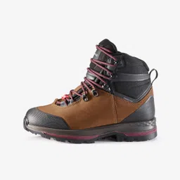 WOMEN'S WATERPROOF LEATHER HIGH TREKKING BOOTS - MT00 - WIDE