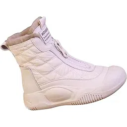 Womens Winter Snow Boots Booties Keep Warm Shoes for Trekking Hiking Outdoor Beige EU 39