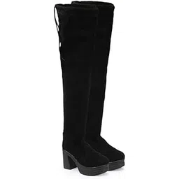 Women's Winter Wear Block Heel Knee-High Boots | Stylish Long Boots for Winter | Trendy Fashion Boots
