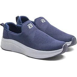 Wonderwalk Pro-12 Men’s Walking Shoes | Lightweight Slip-On Sneakers for Men | Breathable Knit Upper, Memory Foam Tech & Non-Slip Outsole