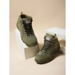 Woodland Men Casual Block-Heeled Regular Boots