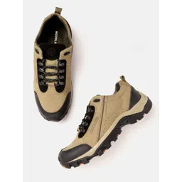 Woodland Men Colourblocked Leather Sneakers