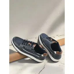 Woodland Men Colourblocked Leather Sneakers