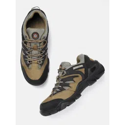 Woodland Men Colourblocked Leather Sneakers