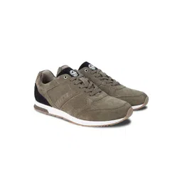 Woodland Men Colourblocked Nubuck Sneakers