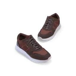 Woodland Men Colourblocked Nubuck Sneakers