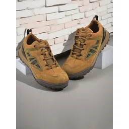 Woodland Men Colourblocked Round Toe Lace-Ups Sneakers Shoes