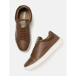 Woodland Men Contrast Sole Everyday Sneakers