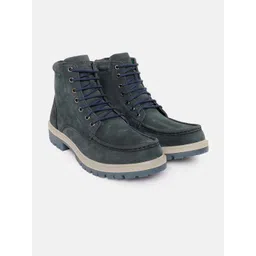 Woodland Men Leather Mid-Top Regular Boots