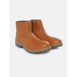 Woodland Men Leather Mid-Top Regular Boots