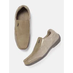 Woodland Men Leather Slip-On Sneakers