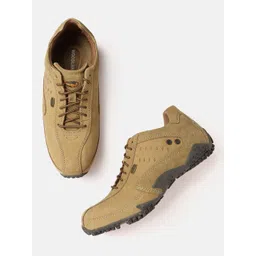 Woodland Men Leather Sneakers