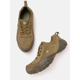 Woodland Men Leather Sneakers