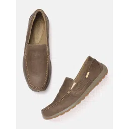 Woodland Men Nubuck Leather Slip-Ons