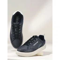 Woodland Men Perforations PU Sneakers