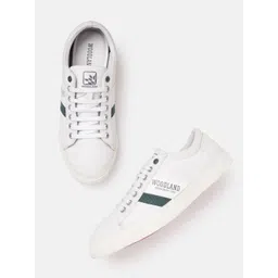 Woodland Men Round-Toe Canvas Sneakers