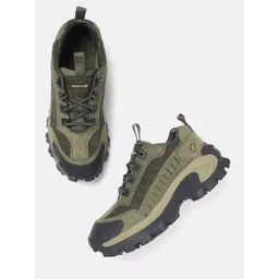 Woodland Men Round-Toe Everyday Nubuck Sneakers