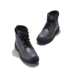 Woodland Men Round Toe Lace-Ups Regular Boots