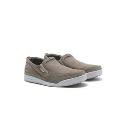 Woodland Men Textured Slip-On Sneakers