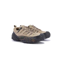 Woodland Men Woven Design Suede Sneakers