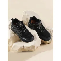 Woodland Men's Black Casual Sneakers