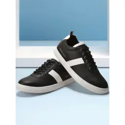 Woodland Men's Black Casual Sneakers