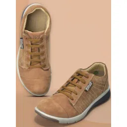 Woodland Men's Brown Casual Sneakers