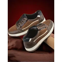 Woodland Men's Brown Casual Sneakers