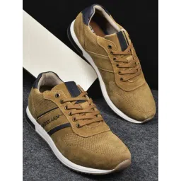 Woodland Men's Brown Casual Sneakers