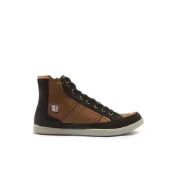 Woodland Men's Camel Ankle High Sneakers