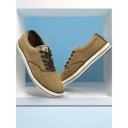 Woodland Men's Camel Casual Sneakers