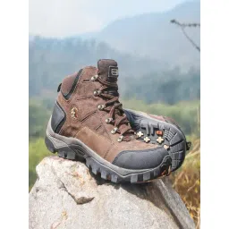 Woodland Men's Dark Brown & Tan Casual Boots