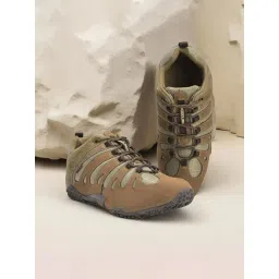 Woodland Men's Dubai Khaki Casual Sneakers