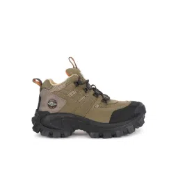 Woodland Men's GB 5009121CR Olive Green & Brown Hiking Boots
