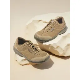 Woodland Men's Khaki Casual Sneakers