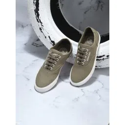 Woodland Men's Khaki Casual Sneakers