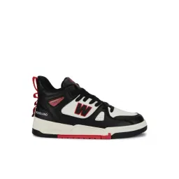 Woodland Men's ND612341886M Black & Red Sneakers