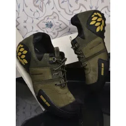 Woodland Men's Olive Casual Sneakers