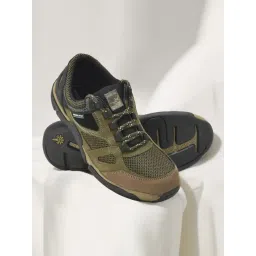 Woodland Men's Olive Green Casual Sneakers