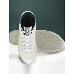 Woodland Men's White Casual Sneakers