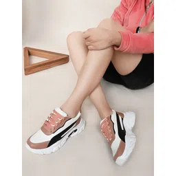 XE Looks Women Colourblocked Lightweight Sneakers