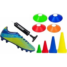 XXUMA Combo Pack Glock Football Shoes with Marker Cones, Saucer Cones and Pump Multi-Color Training Set